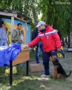 На жеребьёвке. За секунду до того, как узнаем, что у нас с Вольфом первый номер в соревнованиях по ОКД.